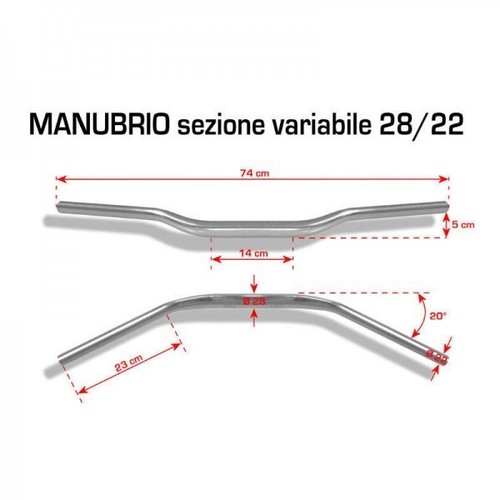 Barracuda manubrio piega - piega, bassa