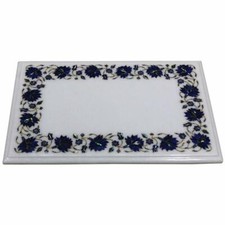 45.7cm x 30.5cm Marmo Divano Lato Estremità Table Top Pietre Semi Preziose Lapis