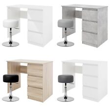 Scrivanie moderne 3 cassetti tavolo computer ufficio con / senza sgabello