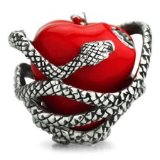 New Jewelry Ohm Beads Sterling Silver Serpent Forbidden Fruit