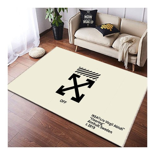 Off white tappeto moda - off, white,