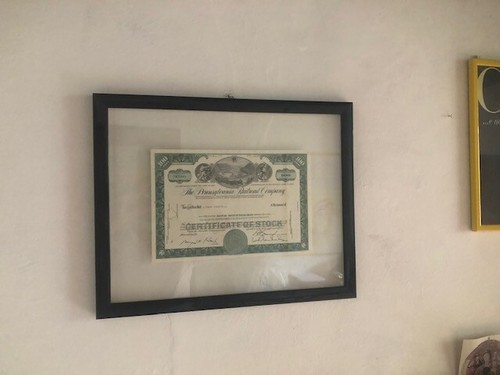 Certificato azionario storico