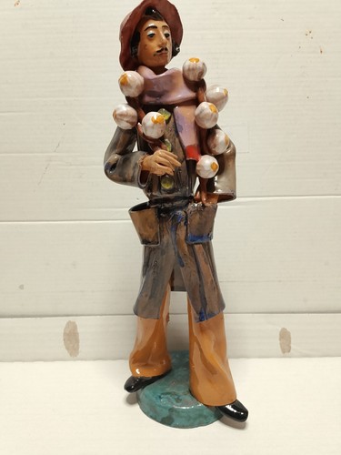 Statuina contadino ceramica