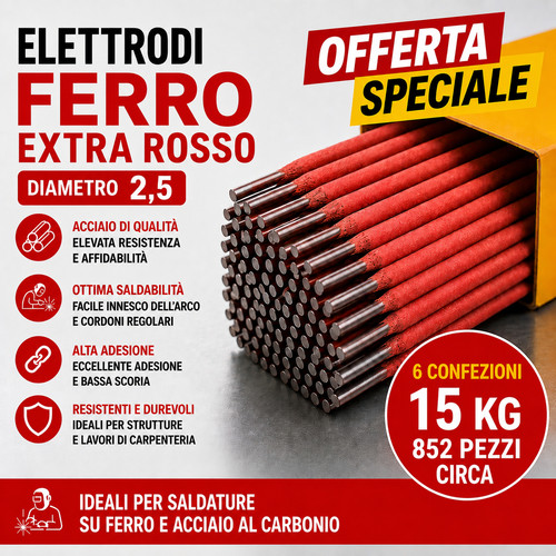 Elettrodi ferro rutilici 6013 - ferro,