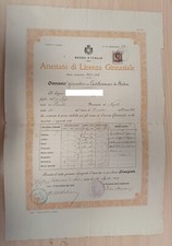 DIPLOMA REGNO D'ITALIA