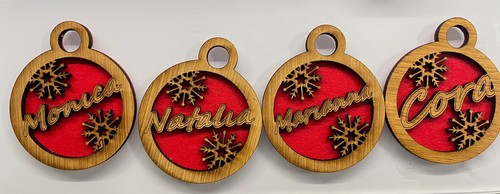 Palla natale con nome - palla, in