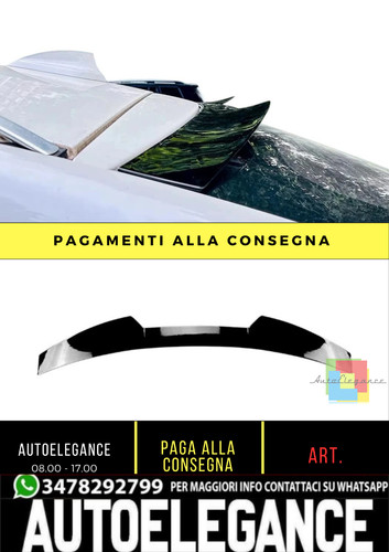 Spoiler tetto nero lucido - tetto,