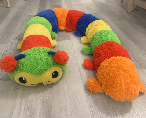 Peluche jumbo bruco imbottito - peluche,