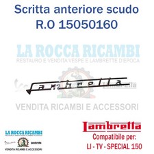 Scritta Sottile "LAMBRETTA" Scudo Anteriore Lambretta LI - TV - SPECIAL 150