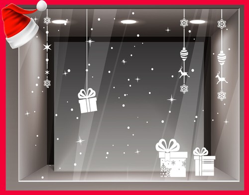 Adesivi vetrina natale adesivo