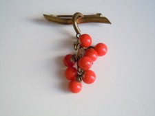 Vintage Spilla Rimorchio Uva