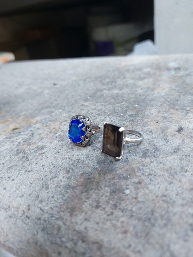Coppia anelli argento - in,