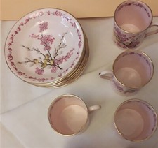 Servizio tazzine porcellana inglese vintage da caffè marchio Tuscan April Beauty