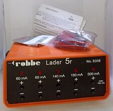 Robbe Lader 5R - Caricabatterie per modellismo con cavi di ricarica Robbe 8259