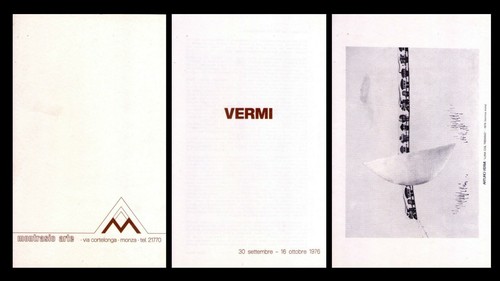 Brochure mostra arturo - mostra, vermi