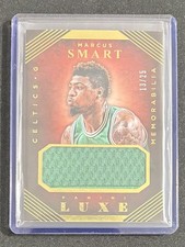 2015/16 Panini Luxe NBA Marcus Smart Gold Memorabilia Patch indossata dal gioco /25!!