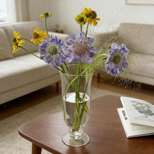 Vaso per fiori vetro - fiori,