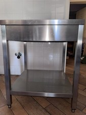 Mobiletto Aperto Per Cucine Professionali In Acciaio Inox.  Misure:70x70x95