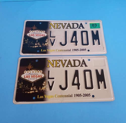 Coppia targhe nevada - nevada, las