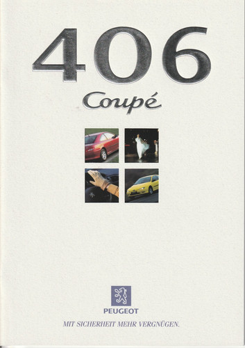 Brochure peugeot 406 coupé - brochure,