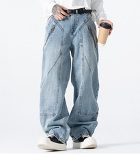 Jeans uomo blu chiaro denim
