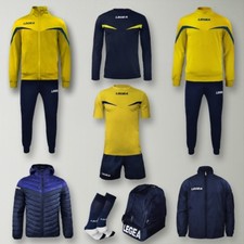 BOX LEGEA CALCIO CALCETTO VARI COLORI - 8 PEZZI : 2 KIT 2 TUTE SET GIUBBOTTO _