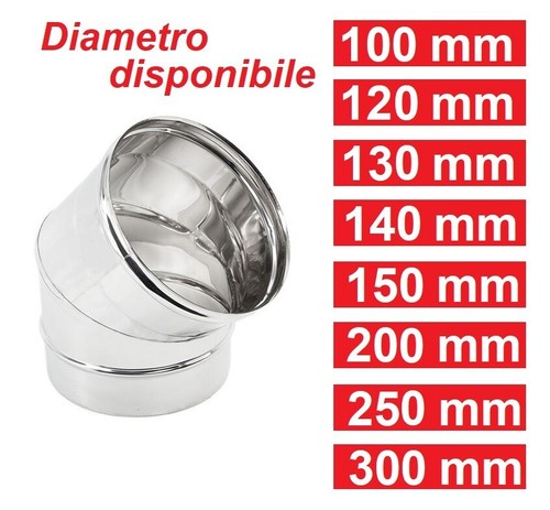 Curva inox aisi 304 aperta - 304,
