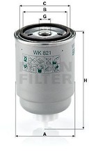 MANN-FILTER Filtro carburante  WK 821