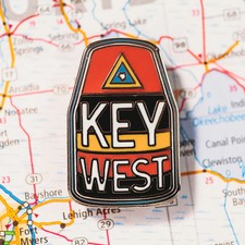 Key West Enamel Travel Pin -