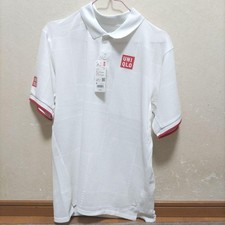 In magazzino UNIQLO KEI NISHIKORI NK DRY EX Polo bianca tennis M (taglia USA S)