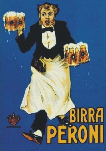 Targa vintage 1910 birra - targa, "1910