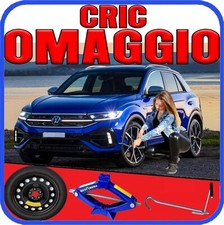 Kit 💥 Ruotino VW T-Roc 18” 5Fori + Cric DOT2025 Sicurezza Auto