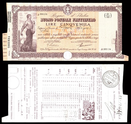 Buono postale fruttifero - buono,