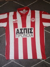 Maglia Olympiakos PUMA XL RARA 1990-99 calcio greco usata vintage
