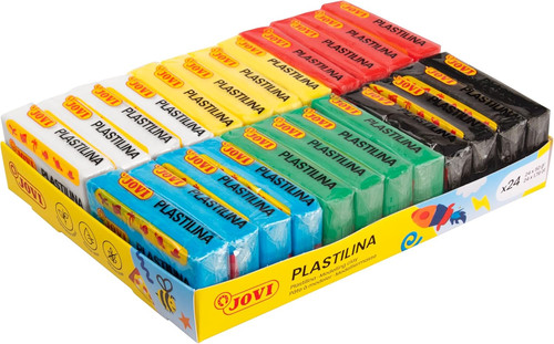 Plastilina astuccio con 24 - -,