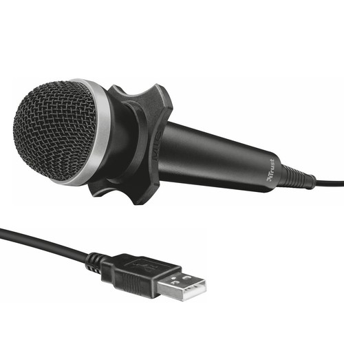 Trust microfono usb - nero, con