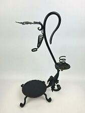 VECCHIO PORTA BOTTIGLIA DA VINO IN FERRO BATTUTO COLLEZIONE IDEA REGALO CANTINA