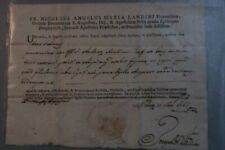 Documento in latino Lettera di accompagnamento a sacra reliquia rif34