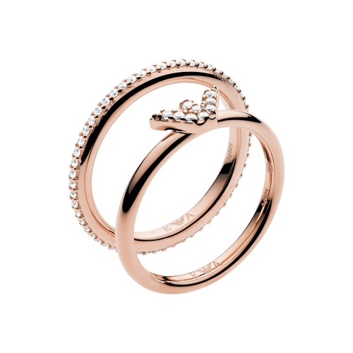 Doppio anello donna - doppio, emporio