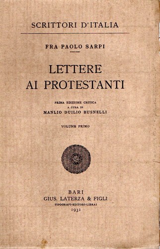 Sarpi fra paolo busnelli - fra,