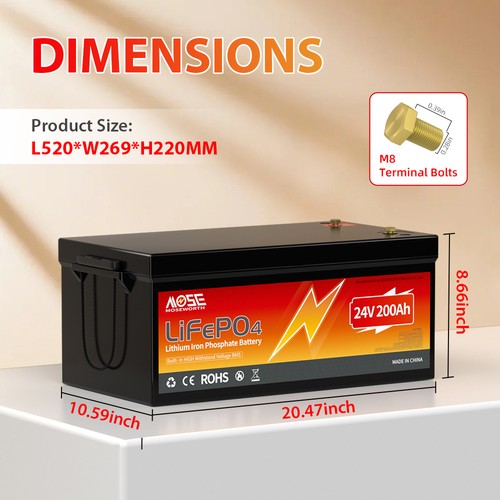 Batteria litio 24v - 24v, 200ah