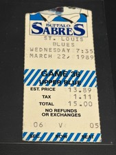 22/03/1989 Buffalo Sabres vs