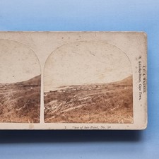 Stereoview Card 3D Real Photo C1880 Cape Town South Africa View Sea Point Town