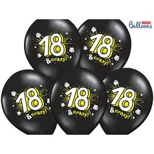 Palloncini 18 Anni Nero Giallo