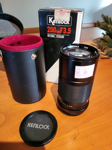 Teleobiettivo lens kenlock 200 - teleobiettivo,