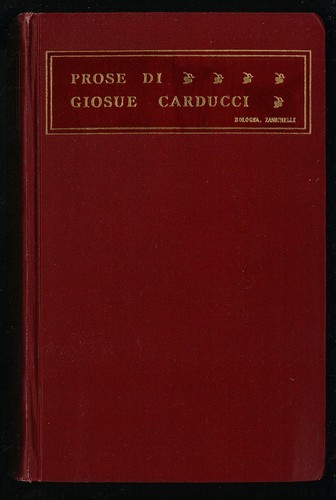 Prose giosue carducci - prose,