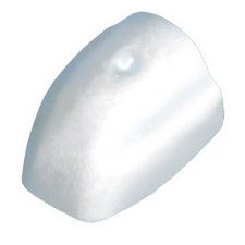 TERMINALE PVC BIANCO 45 MM PER