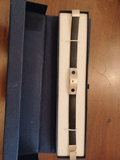 braccialetto caucciù, acciaio ed oro