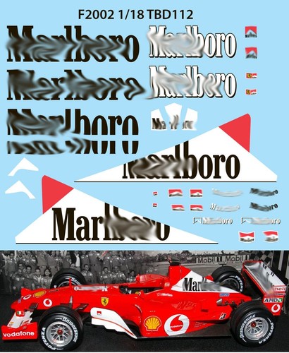 Decals per ferrari - 1/18,