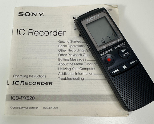 Sony recorder icd px820 - sony, ic
